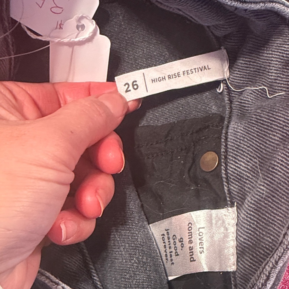 PacSun Black Frayed Jean Shorts - Picture 5 of 5